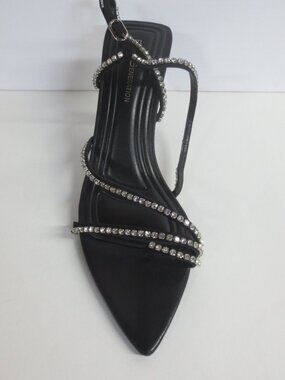 BCBGeneration Ilta-2 Rhinestone Dress Sandal  - BLACK - US 9M
